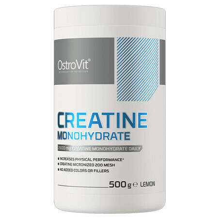 Creatine Monohydrate With Lemon Flavor, 500 g, OstroVit