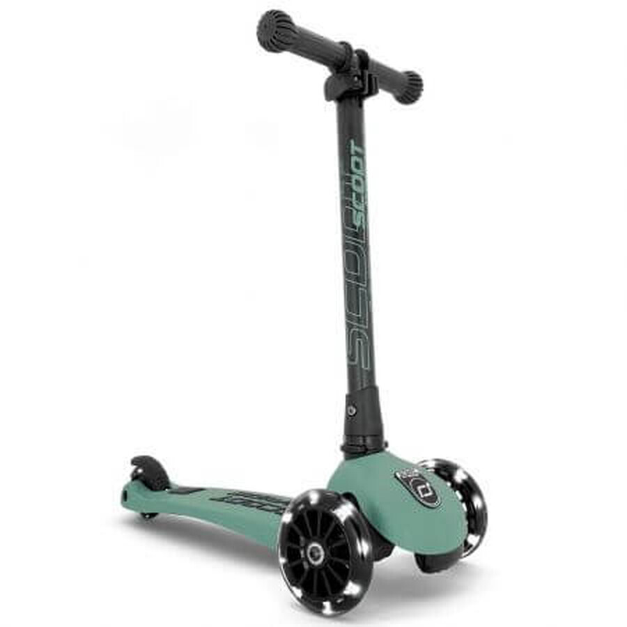 Scooter réglable et pliable pour enfants avec roues lumineuses Highwaykick 3, 3 - 6 ans, Forest, Scoot & Ride