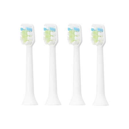 Recharge pour brosse à dents électrique, blanche, 4 pièces, AQ-102, Aquapick