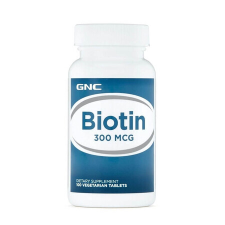 Biotin 300 mcg (255811), 100 Tabletten, GNC