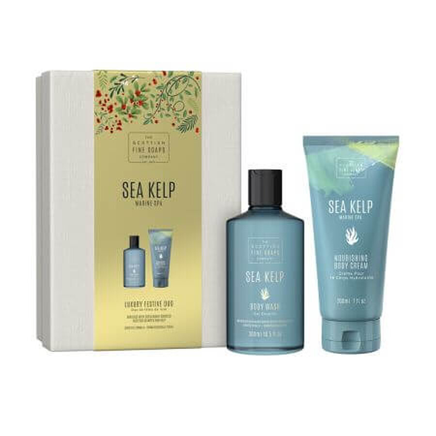 Set festiv duo, Sea Kelp Marine Spa, 2 x 300ml, Scottish Fine Soaps