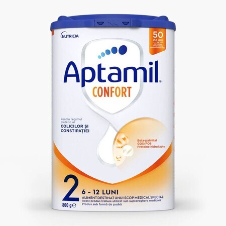 Formula Aptamil Confort 2, 6-12 months, 800 g, Nutricia