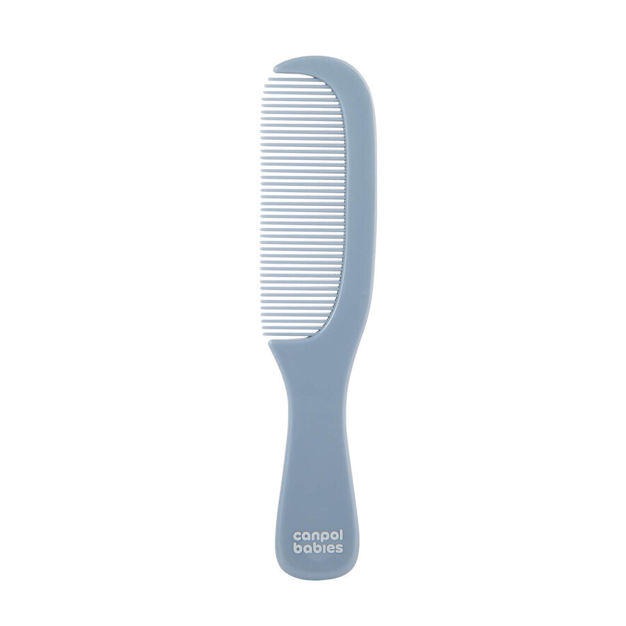 Canpol Babies Gold set, brosse à cheveux en poils naturels, bleue, 1 pc + peigne, bleu, 1 pc