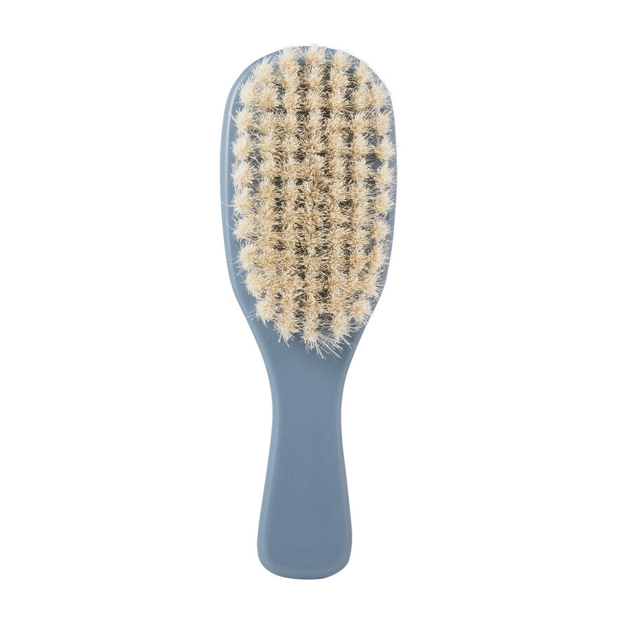 Canpol Babies Gold set, brosse à cheveux en poils naturels, bleue, 1 pc + peigne, bleu, 1 pc