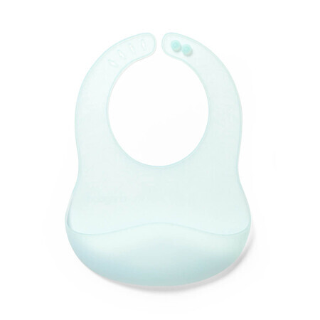 BabyOno, bavoir en silicone ultra-mince, turquoise, à partir de 6 mois, 1 pc