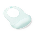 BabyOno, bavoir en silicone ultra-mince, turquoise, à partir de 6 mois, 1 pc