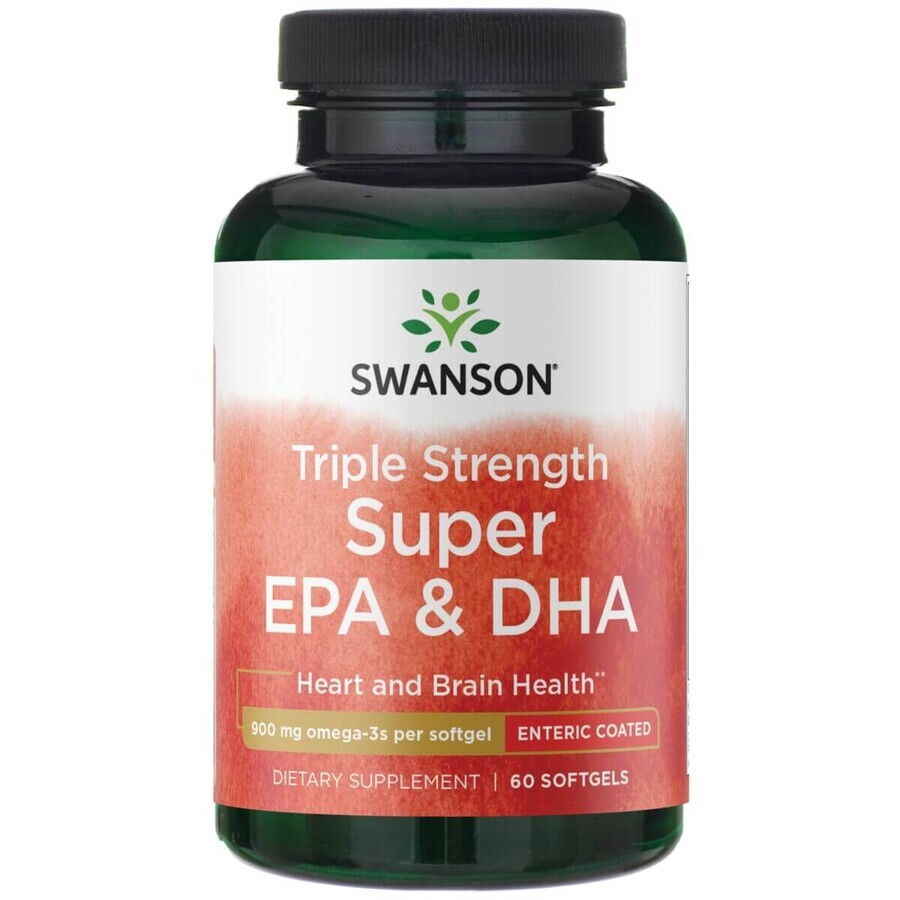 Swanson Triple Strength Super EPA & DHA, 60 capsules