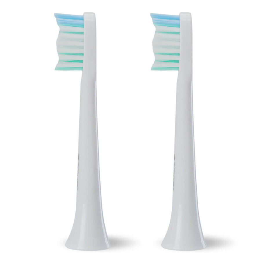 Oromed, embouts de remplacement pour brosse à dents Oro-Sonic X Pro, blanc, 2 pièces