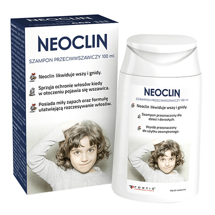 Neoclin, anti-itch shampoo for children and adults, 100 ml