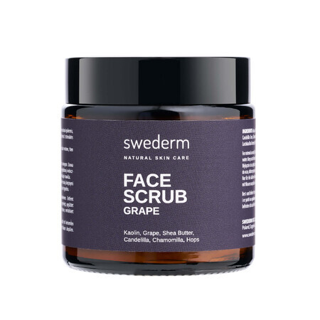 Swederm Face Scrub Grape, gommage pour le visage, 100 ml