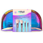 KillyS Holo set, pinceaux de maquillage, 4 pièces + trousse de maquillage, 1 pièce