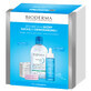 Set Bioderma Hydrabio, Hyalu+, s&#233;rum, 30 ml + H2O, liquide micellaire, 500 ml + glov, tampons cosm&#233;tiques, 3 pi&#232;ces