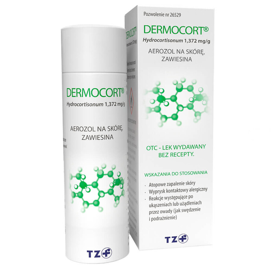 Dermocort 1,372 mg/g, suspension, spray cutané, 38,25 g