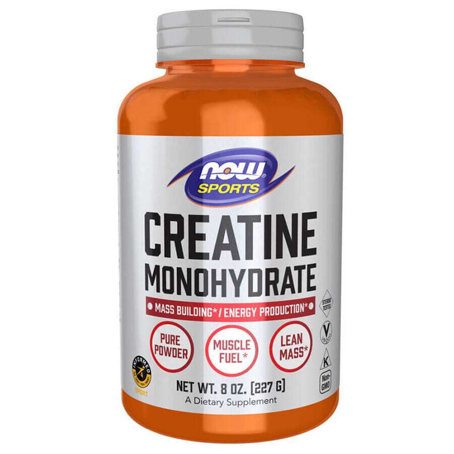 Now Sports Créatine monohydrate, poudre, 227 g