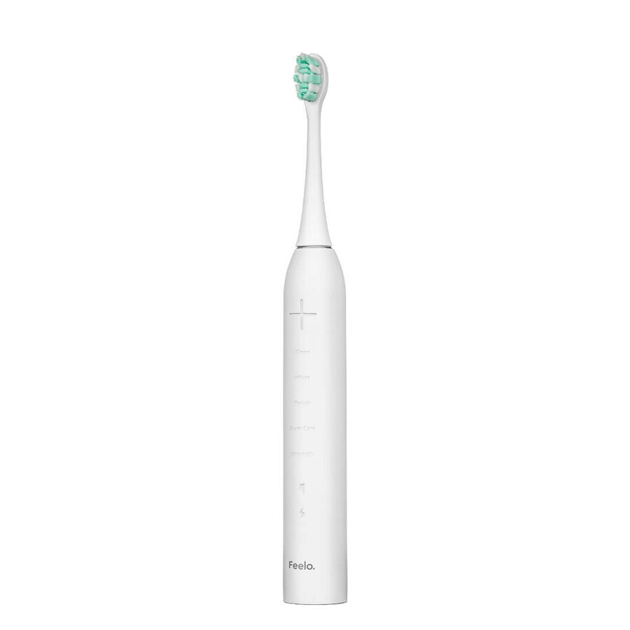 Feelo Pro Premium set, brosse à dents sonique avec étui et 4 embouts, blanc