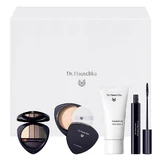 Dr Hauschka Every day beauty kit, oog en wenkbrauw oogschaduw palet, 5.3 g + gezichtsprimer, 30 ml + heldere losse poeder, 12 g + zwarte mascara, 6 ml