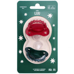 Luu Kids set, manechin, poziționare, silicon, Holy Green & Santa Red, 0-3 luni, 2 bucăți