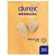 Durex Sensual No Latex, pr&#233;servatifs sans latex, 20 pi&#232;ces