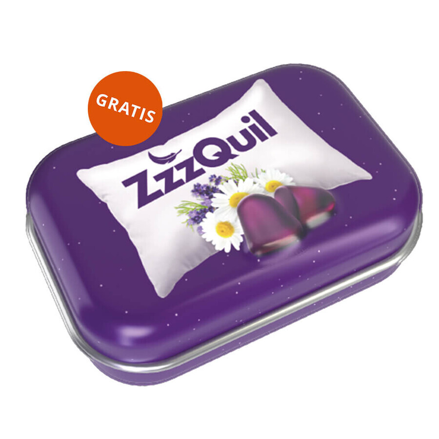 ZzzQuil Nature, gominolas, 60 unidades + caja de viaje gratis para gominolas