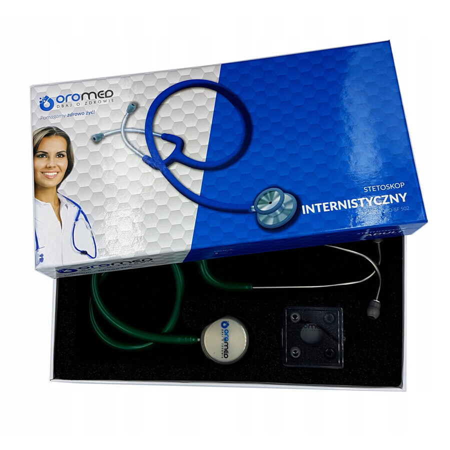 Oromed Oro SF502, stéthoscope de médecine interne, vert