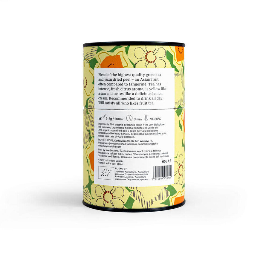 Moya Yuzu thee, biologische Japanse groene thee, 60 g