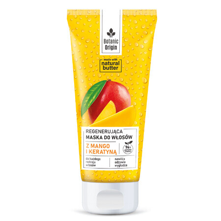 Botanic Origin masque capillaire régénérant à la mangue et à la kératine, 200 ml