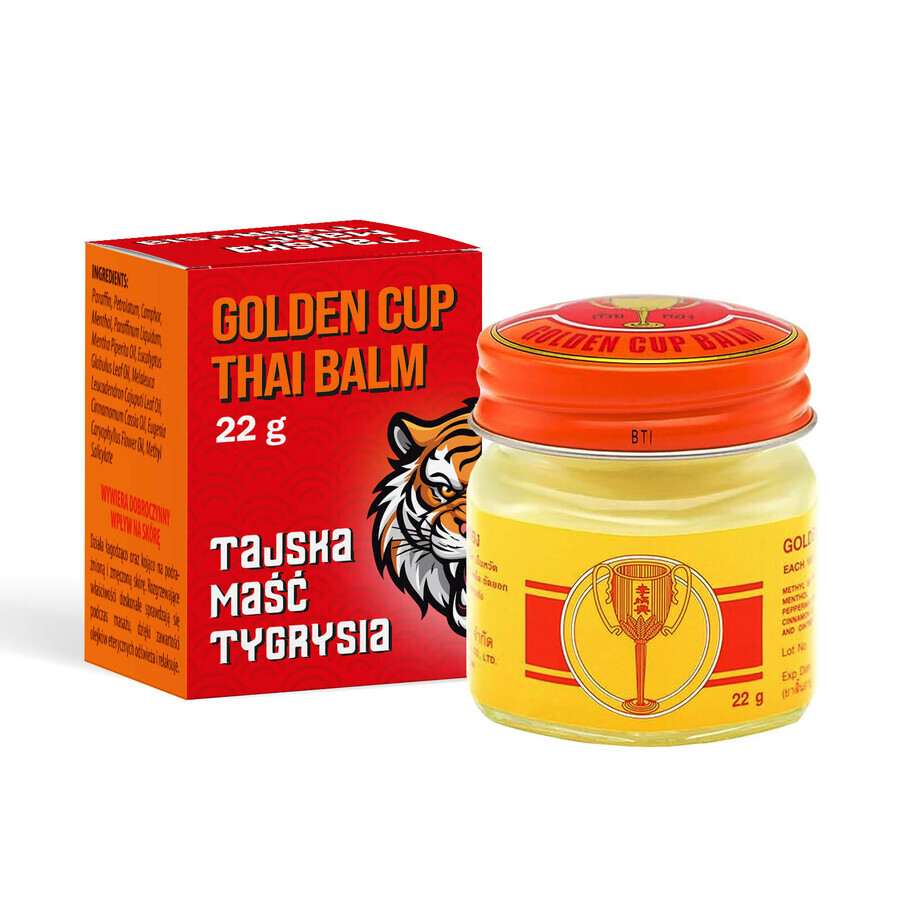 Baume de la Coupe d'Or, onguent du tigre thaïlandais, 22 g