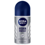 Kit Nivea Men Silver Control, bálsamo aftershave 100 ml + gel de ducha 250 ml + roll-on antitranspirante 50 ml + kit de maquillaje gratis