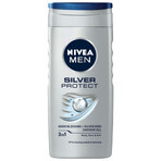 Kit Nivea Men Silver Protect, mousse à raser 200 ml + baume après-rasage 100 ml + gel douche 250 ml + roll-on anti-transpirant 50 ml