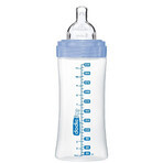 Flasche mit sensorischer Funktion und flachem Anti-Kolik-Sauger Flow 3, Large, +6 Monate, 330 ml, Dodie