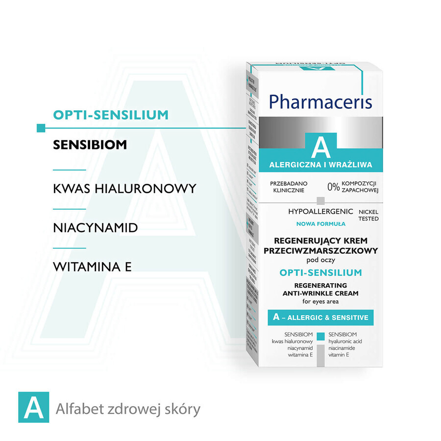 Pharmaceris A Opti-Sensilium crème anti-rides régénérante pour les yeux, 15 ml