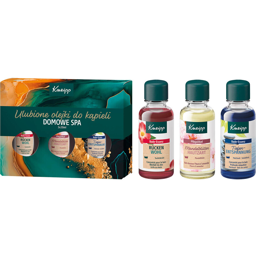 Kneipp Favourite Bath Oil Set, 3 x 20 ml