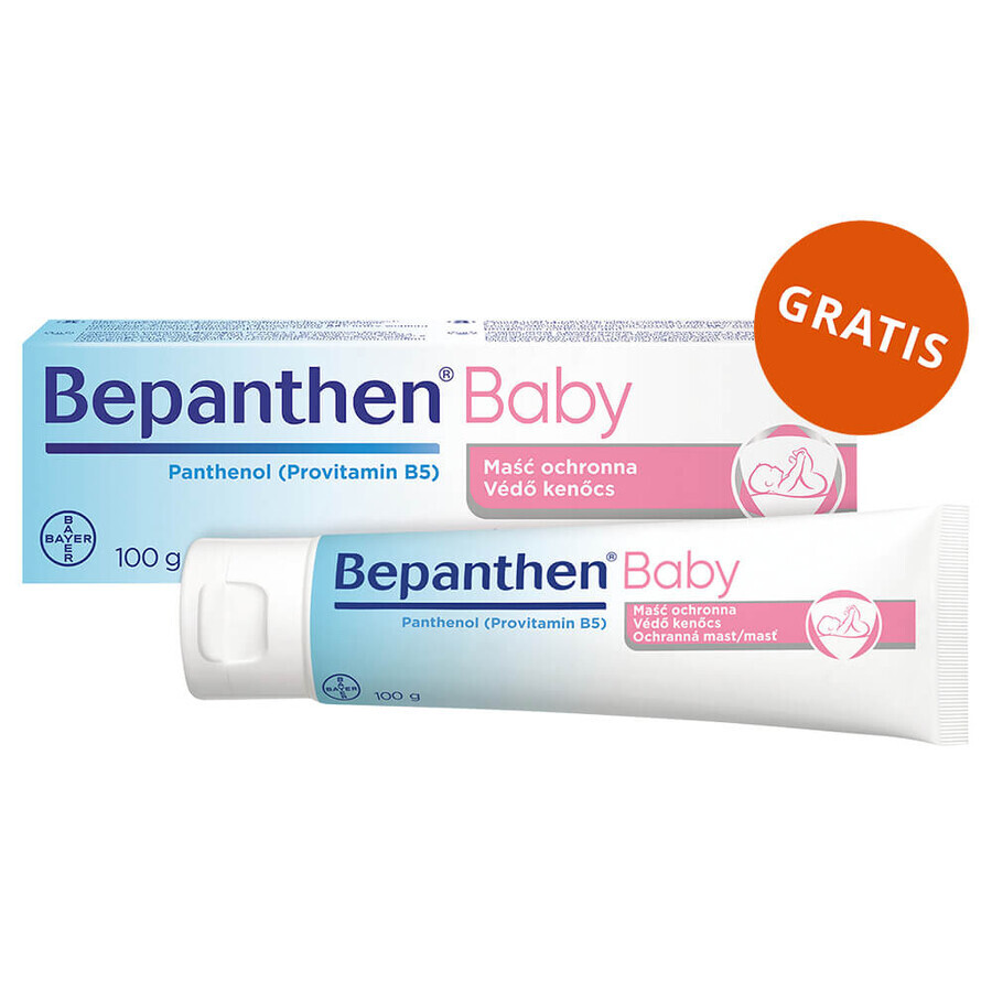 Bepanthen Baby set, Pommade contre les éruptions cutanées, 3 x 100 g + 100 g gratuit