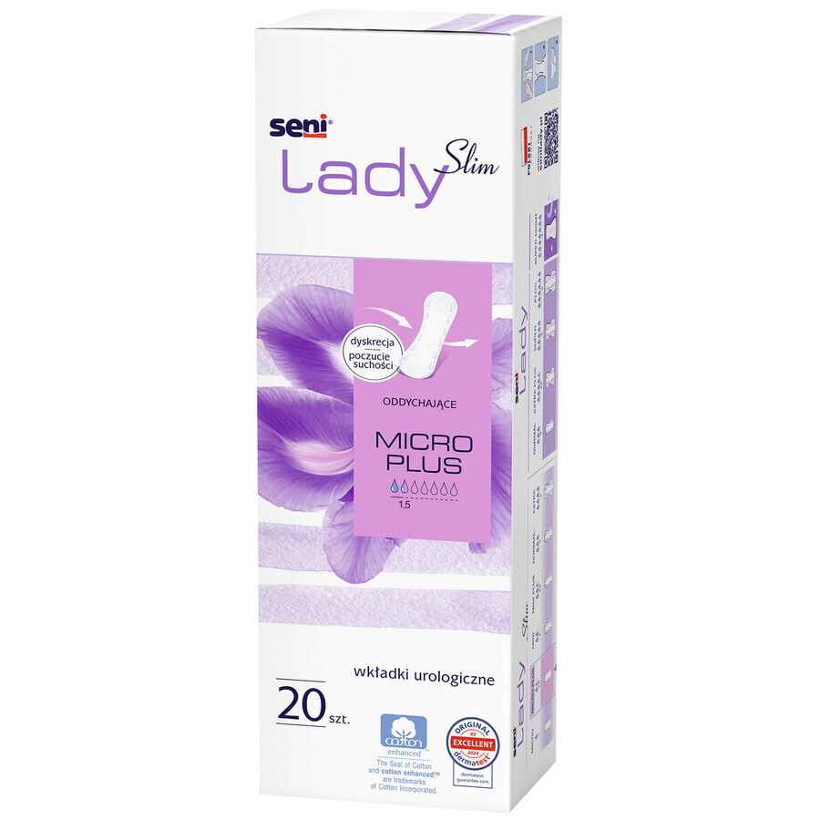 Lady Slim Breasts, semelles urologiques, Micro Plus, 20 pièces