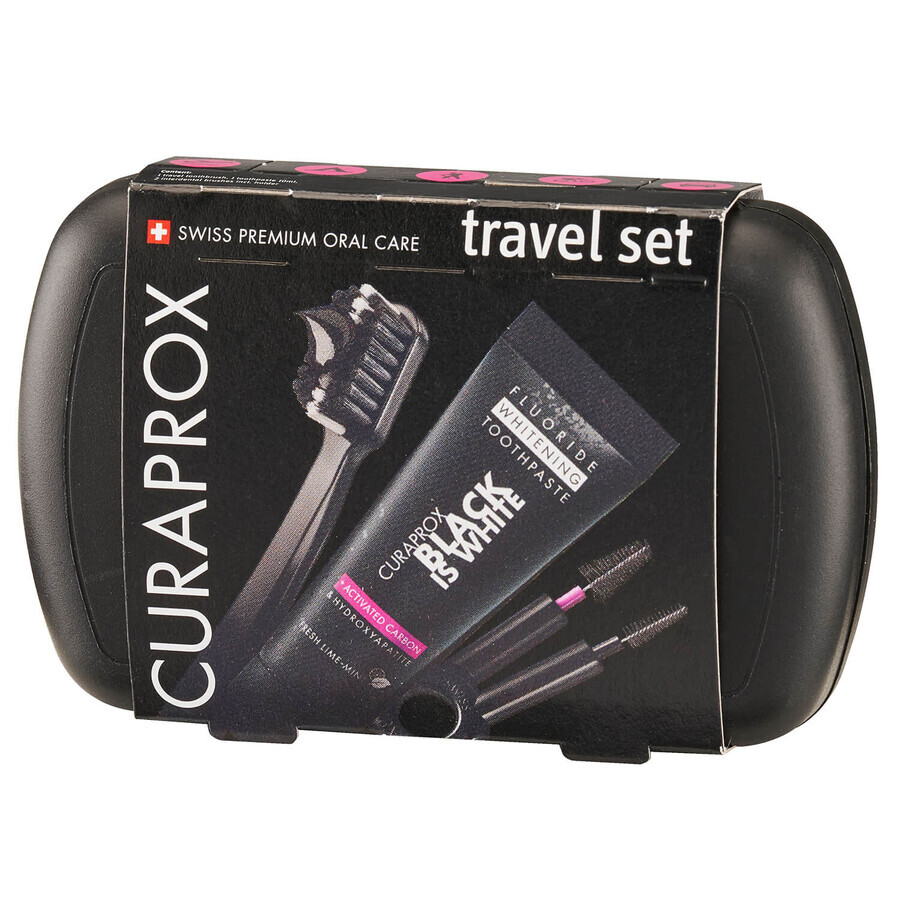 Curaprox Black Is White Travel set, Reisesets