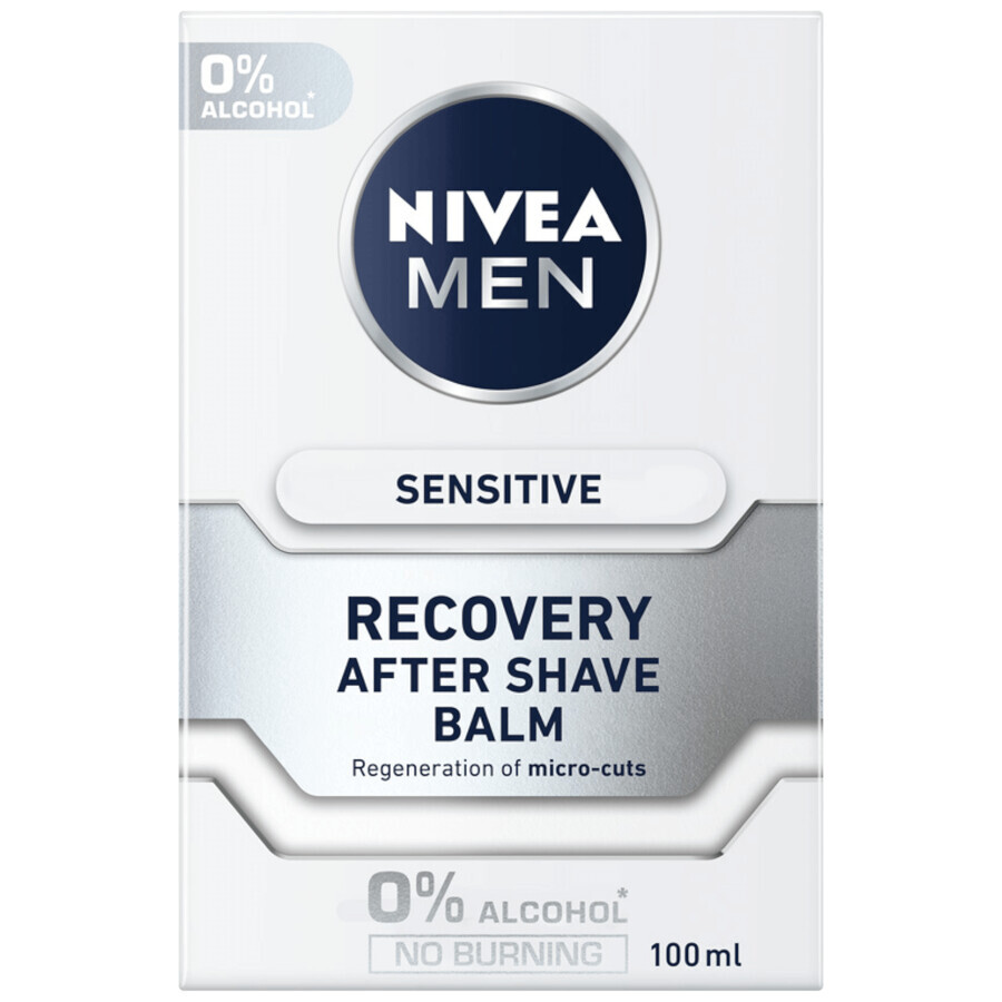 Set Nivea Men Sensitve Recovery, scheerschuim, 200 ml + aftershavebalsem, 100 ml + douchegel, 250 ml + anti-transpirant roll-on, 50 ml