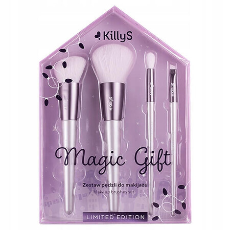 KillyS Magic Coffret cadeau, pinceaux de maquillage, 4 pièces