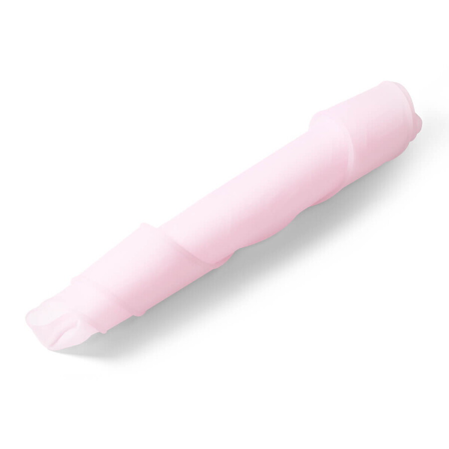 BabyOno, bavoir en silicone ultra-mince, rose, à partir de 6 mois, 1 pc