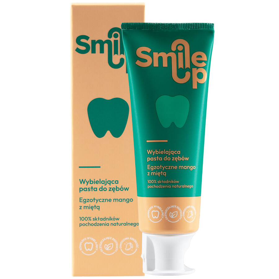 SmileUp pasta dentífrica blanqueadora, mango exótico con menta, 75 ml