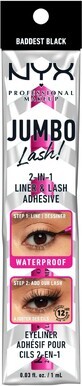 NYX Professional Makeup Jumbo Lash ! 2in1 Liner &amp; Lash Adhesive 01 Baddest Black 1 ml