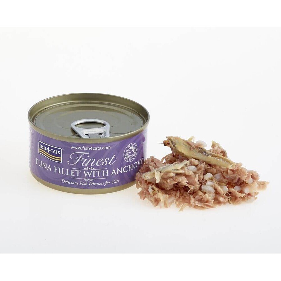 Fish4Cats Croquettes pour chats Finest Tuna with anchovy 70 g