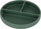 Petite&amp;Mars Take&amp;Match Misty Green 6m+ assiette &#224; partager ronde en silicone