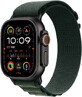 Apple Watch Ultra 2 (2024) 49mm, titane noir avec voyage Alpine M vert fonc&#233;