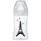 Biberon en verre avec fonction sensorielle et t&#233;tine plate anti-colique Debit 2, Paris, 0-6 mois, 270 ml, Dodie