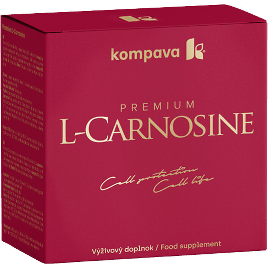 Kompava Premium L-Carnosina 60 capsule + regalo ACIDO FIT arancione 10 pezzi