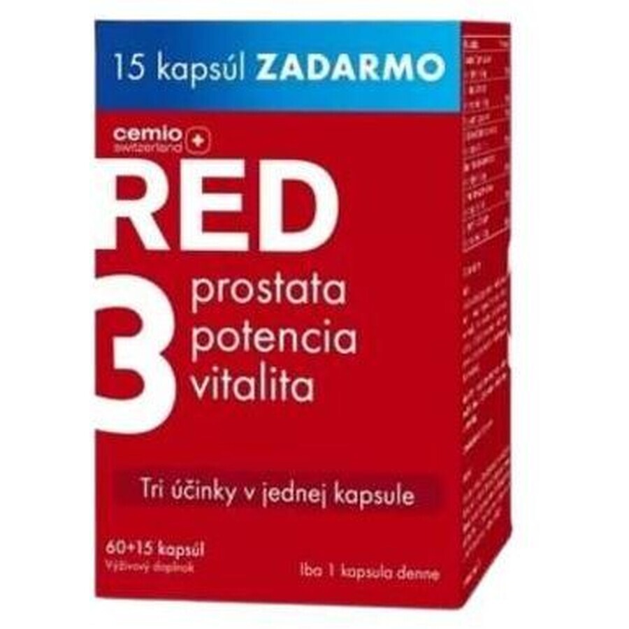 Cemio Red3 60+15 gratuit