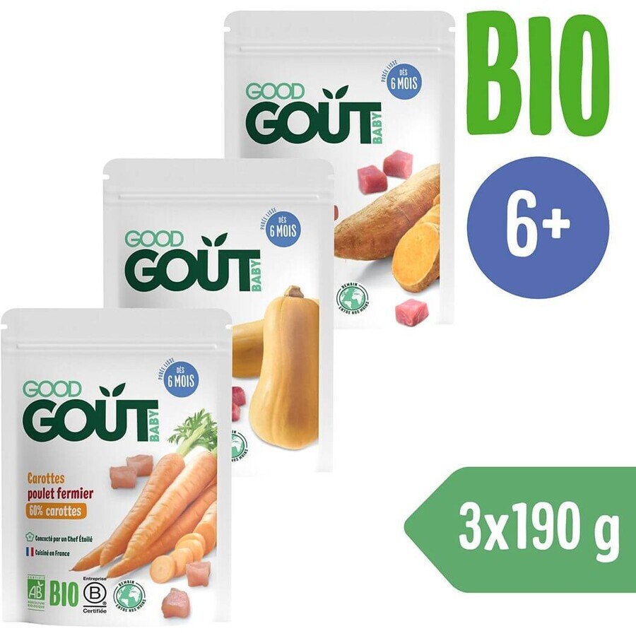 Good Goût BIO Michelin Chef Capsule 3 x 190 g