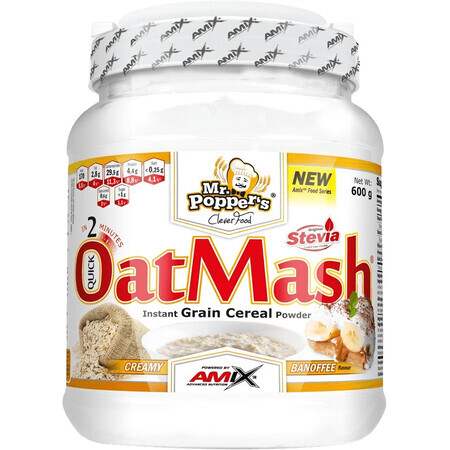 Amix Mr. Poppers, OatMash, Banoffee 600 g