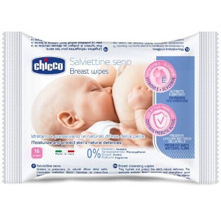 Chicco lingettes de nettoyage des seins 16 pcs