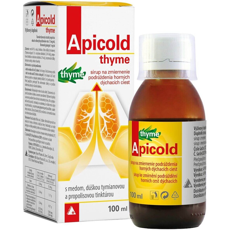 Sirop de thym Apicold 100 ml